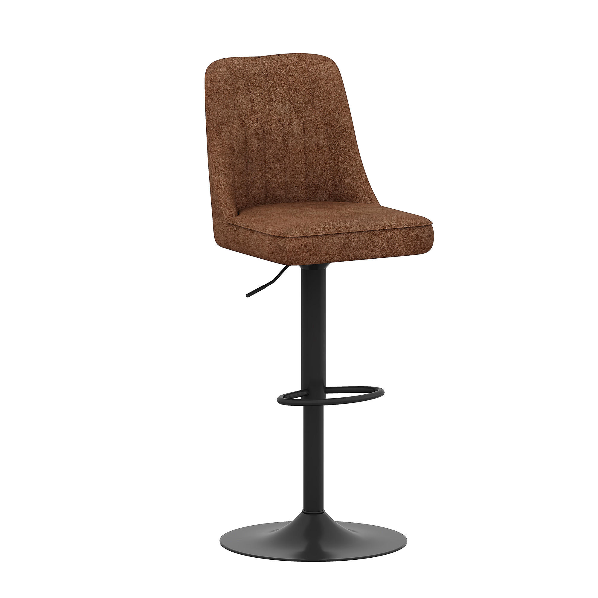 BARHOCKER 2er-Set Braun höhenverstellbar & 360° drehbar - Braun, Metall (44/95.5/44cm) - PANGIVO