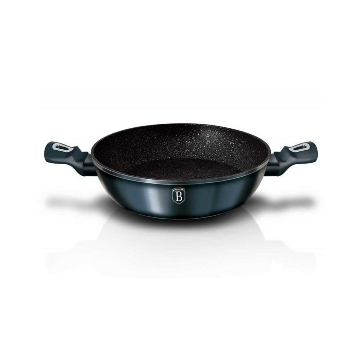 TOPF Türkis 28/28/7.8 cm BH1877 - Türkis, Metall (28cm) - Berlinger Haus