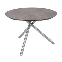 GARTENTISCH Hugo rund Terrassentisch - Grau, Kunststoff (110/110/75cm) - DELUKE