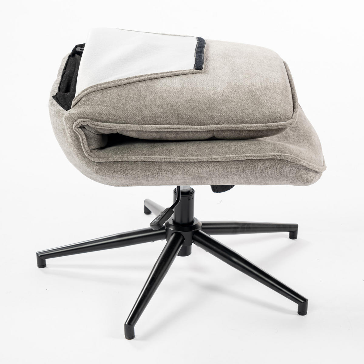 SESSEL Grauer Drehstuhl - Grau, Metall (61/95/67cm) - Meubles Cosy