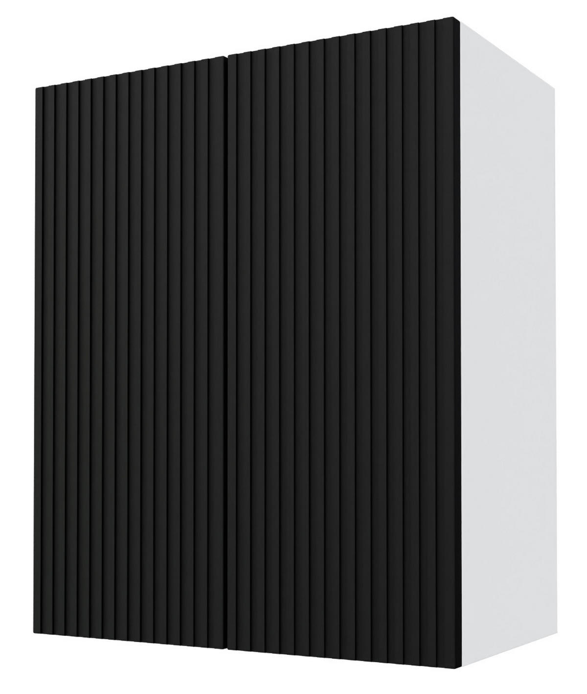 KÜCHENHÄNGESCHRANK Lamello W3/60 Schwarz Matt / Weiß 60 / 32,5 / 72cm - Schwarz/Weiß, Holz/Holzwerkstoff (60/72/32.5cm) - Feldmann-Wohnen