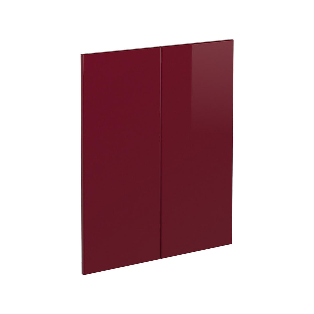 KÜCHENFRONT R-Line Rot Hochglanz 59.2 x 71.3 cm Möbelfront für den Unterschrank - Rot, Holzwerkstoff (59.2/71.3/1.6cm) - Vicco