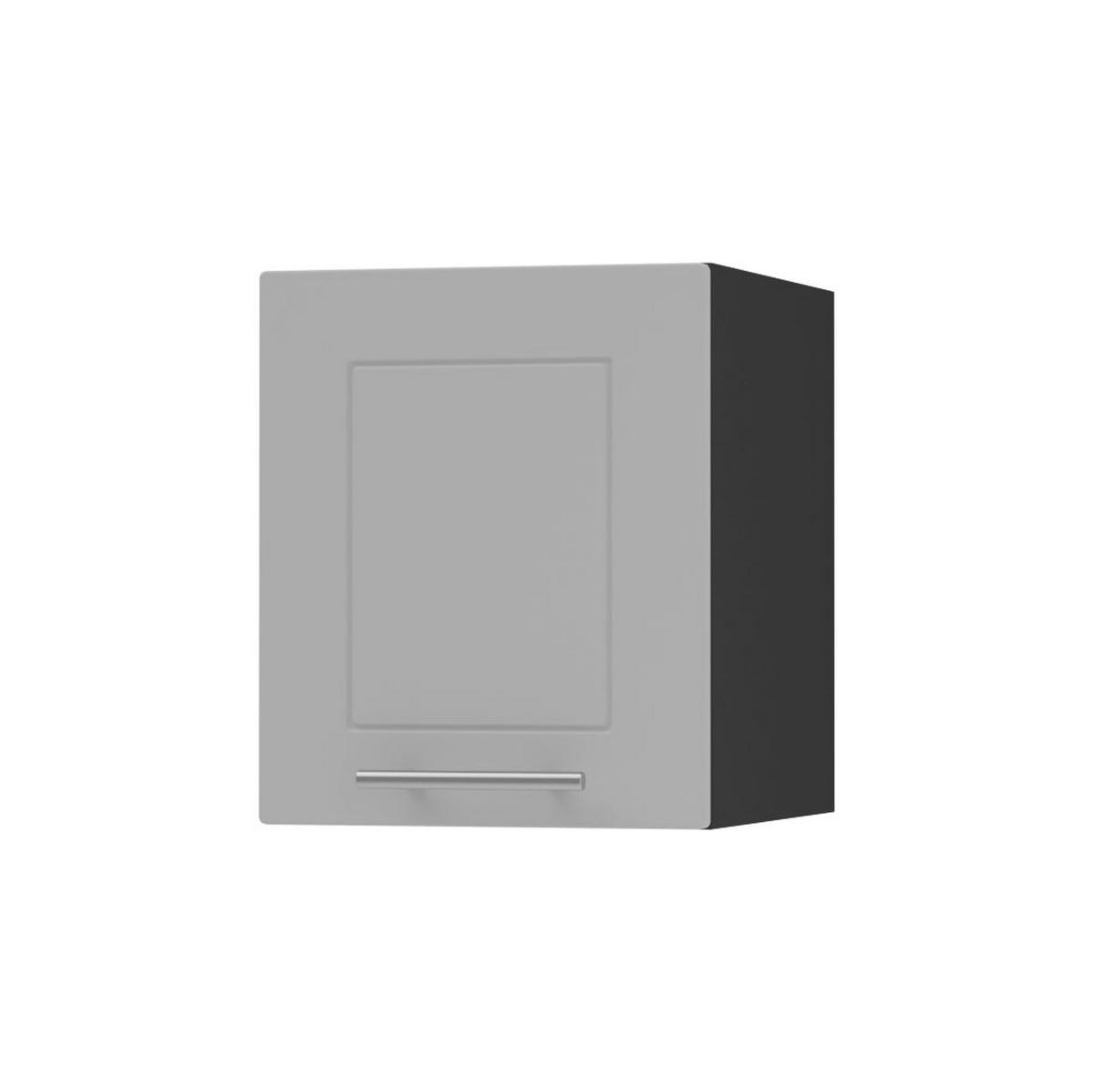 KLAPPHÄNGESCHRANK Kvantum W4B/40 Dust Grey Matt / Schwarz Matt 40 / 32,5 / 36cm - Schwarz/Grau, Holz/Holzwerkstoff (40/36/32.5cm) - Feldmann-Wohnen