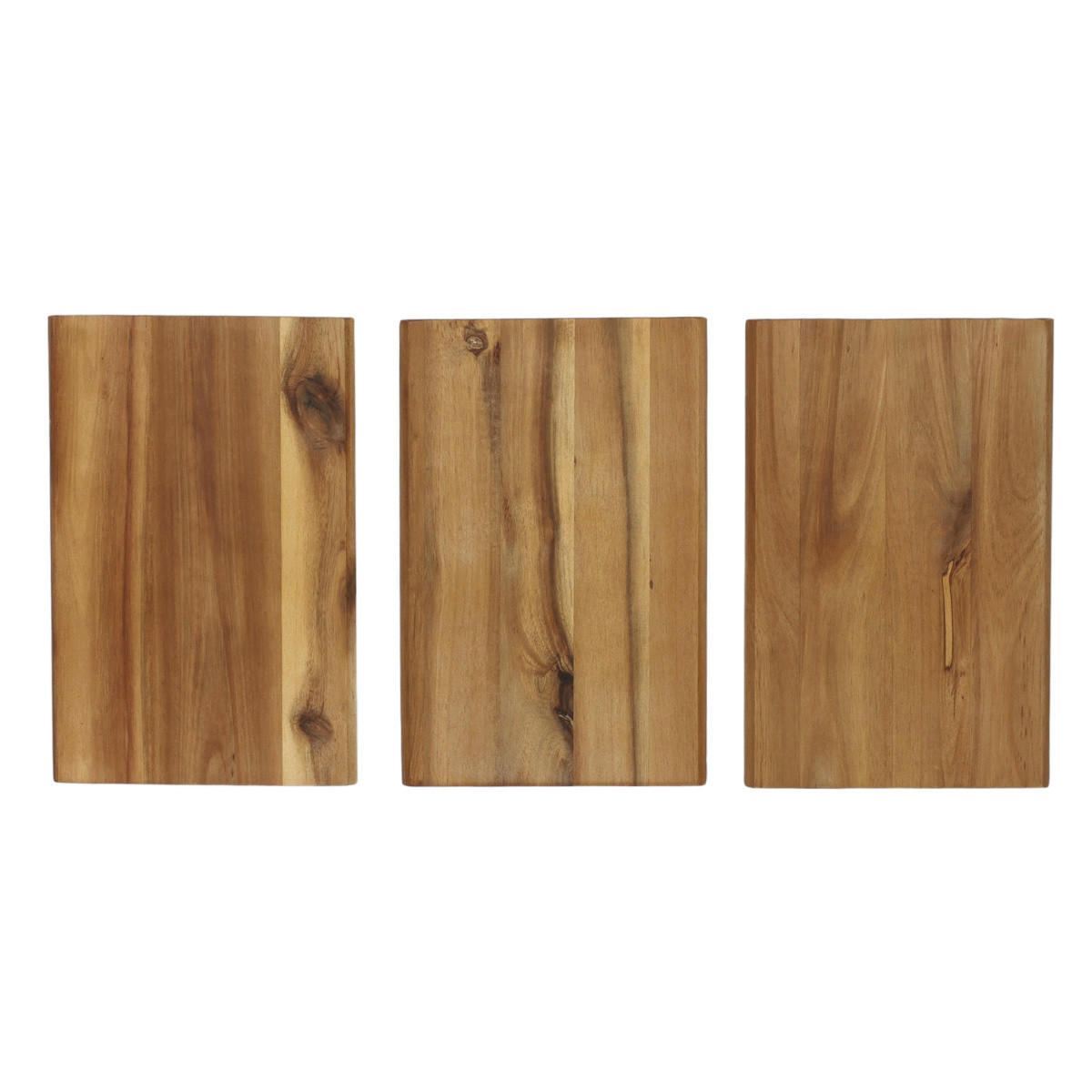 SERVIERBRETTER 3er-Set 23/15/3 cm - Braun, Holz (15/23cm) - Kesper