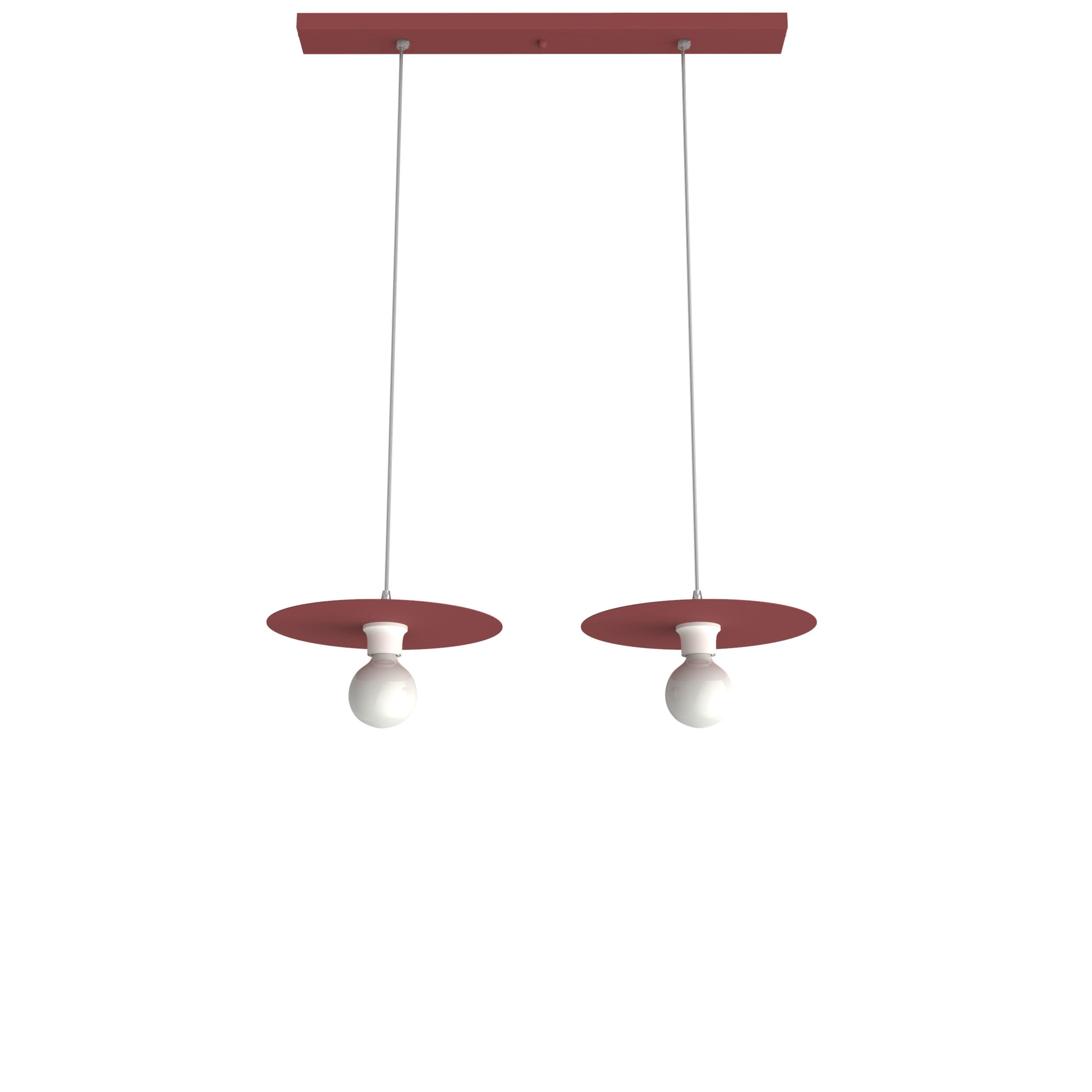 Lumicom Hängeleuchte Rot 30x7x30 cm