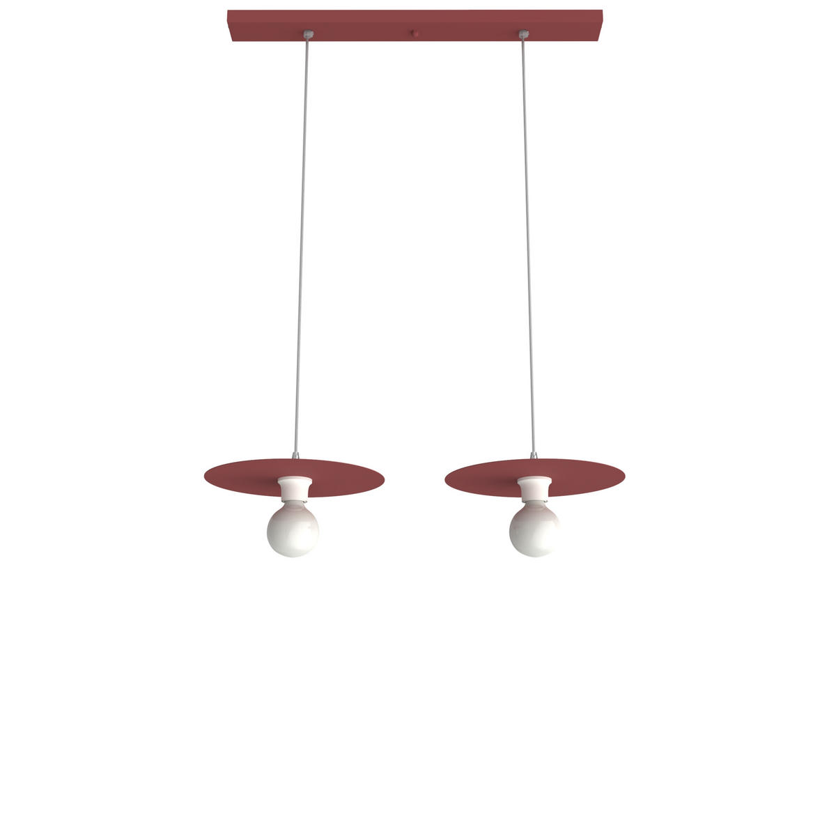 HÄNGELEUCHTE - Rot, Metall (30/30/7cm) - Lumicom