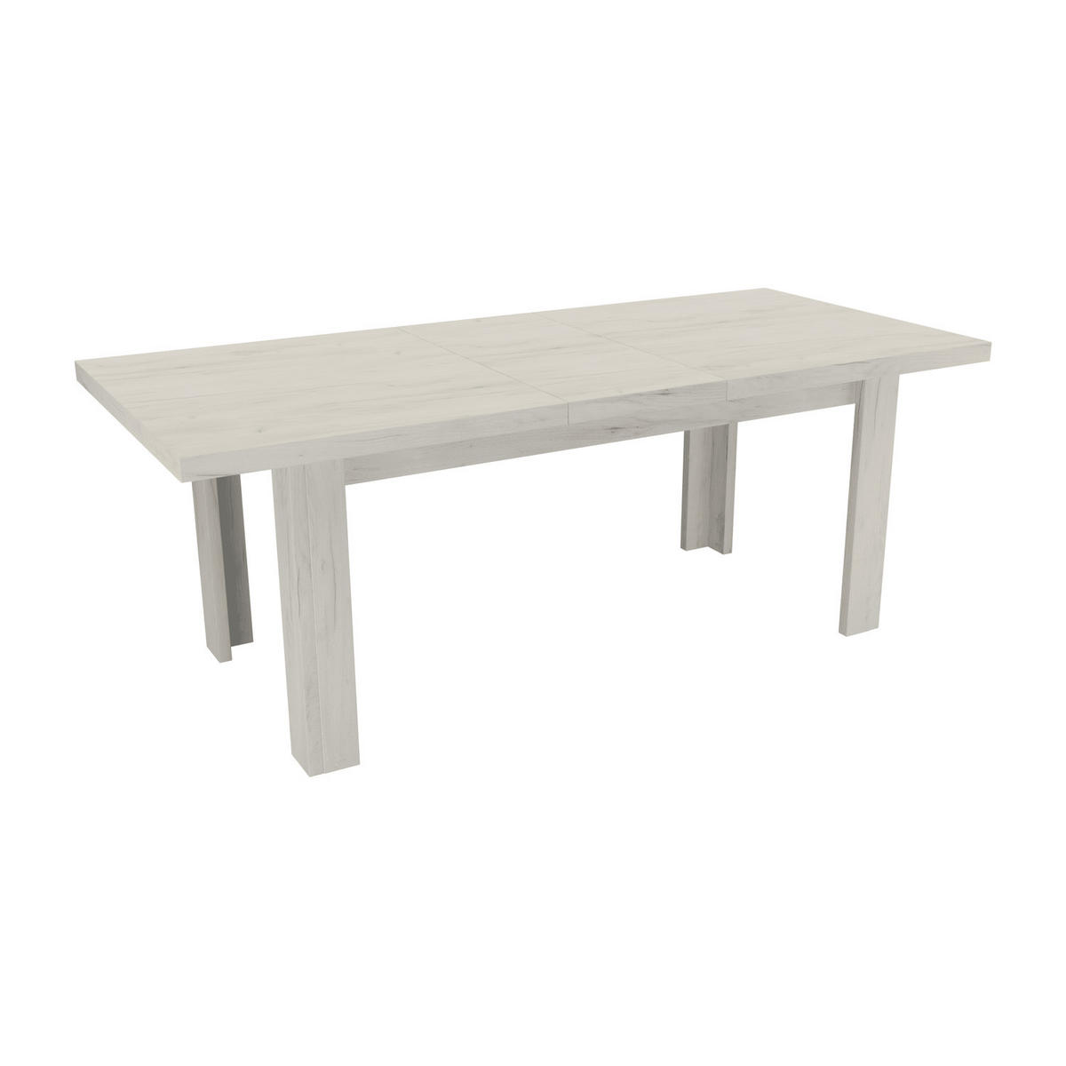 ESSTISCH ausziehbar 160-200 x 90 x 75,5 cm Kraft Weiß - Weiß, Holzwerkstoff (90/160/75.5cm) - Koseto