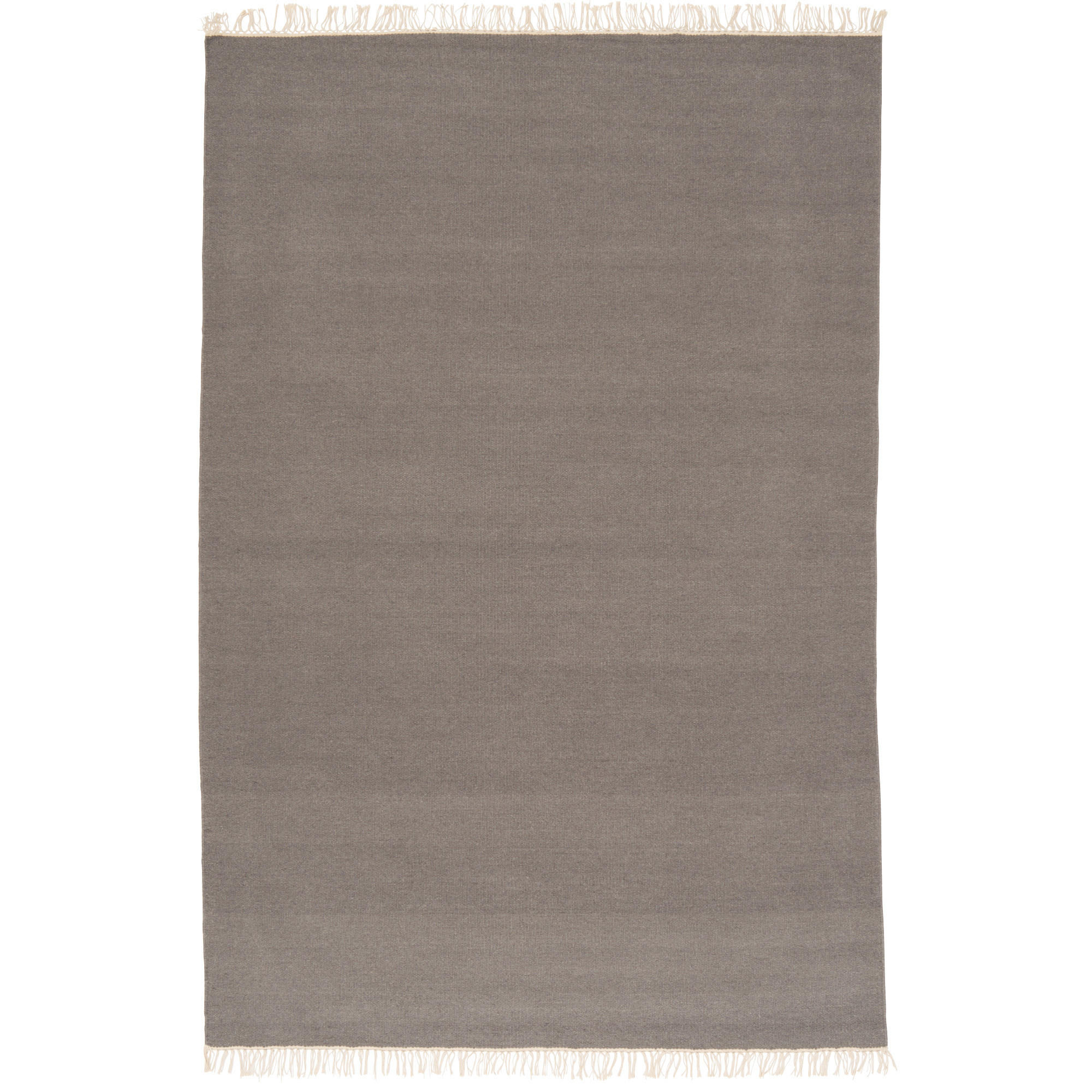 WOLLE NATUR TEPPICH KELIM MILA - Anthrazit, Textil (200/290cm) - Pergamon