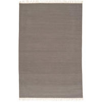 WOLLE NATUR TEPPICH KELIM MILA - Anthrazit, Textil (120/180cm) - Pergamon