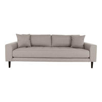 3-SITZER-SOFA braun - Braun, Textil (210/76/93cm) - ebuy24