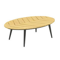 LOUNGETISCH Madison 110x69x35 cm, Anthrazit, Teakholz - Anthrazit, Holz (110/69/35cm) - dasmöbelwerk