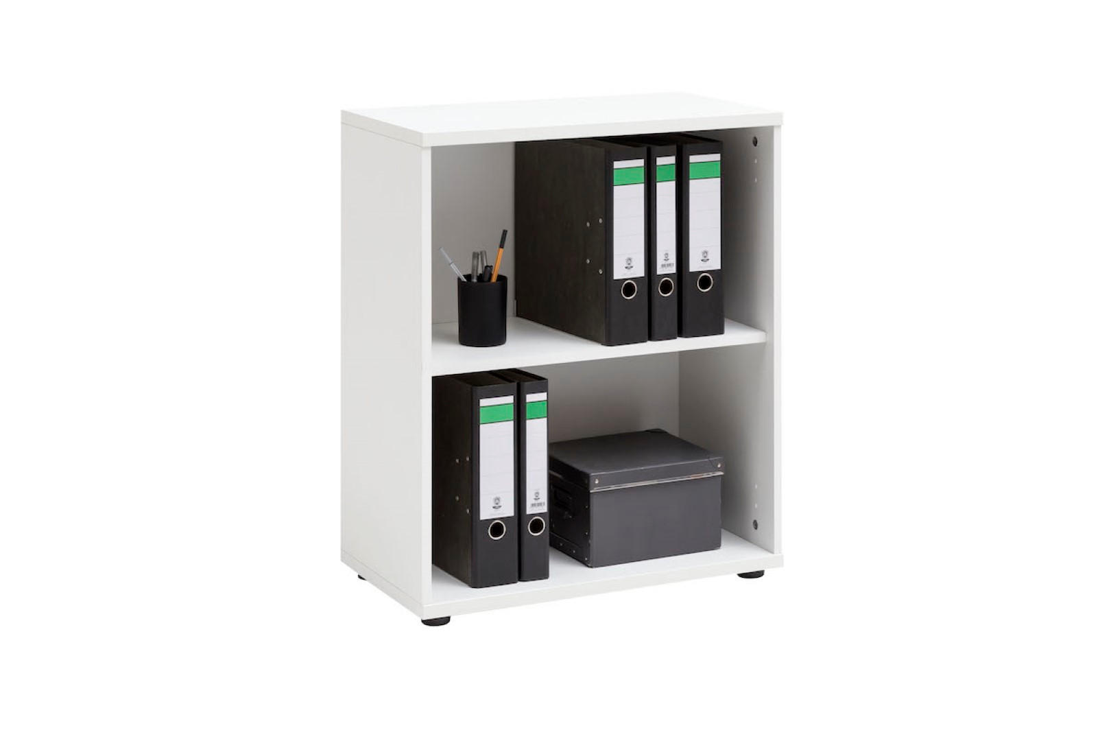 AKTENREGAL TigerSmall 77x65x34 cm 2 Fächern Weiß - Weiß, Holz (65/77/34cm) - PROREGAL
