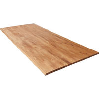 TISCHLATTEN RICHARD - Beige/Schwarz, Holz/Metall (100/300/4cm) - SAM