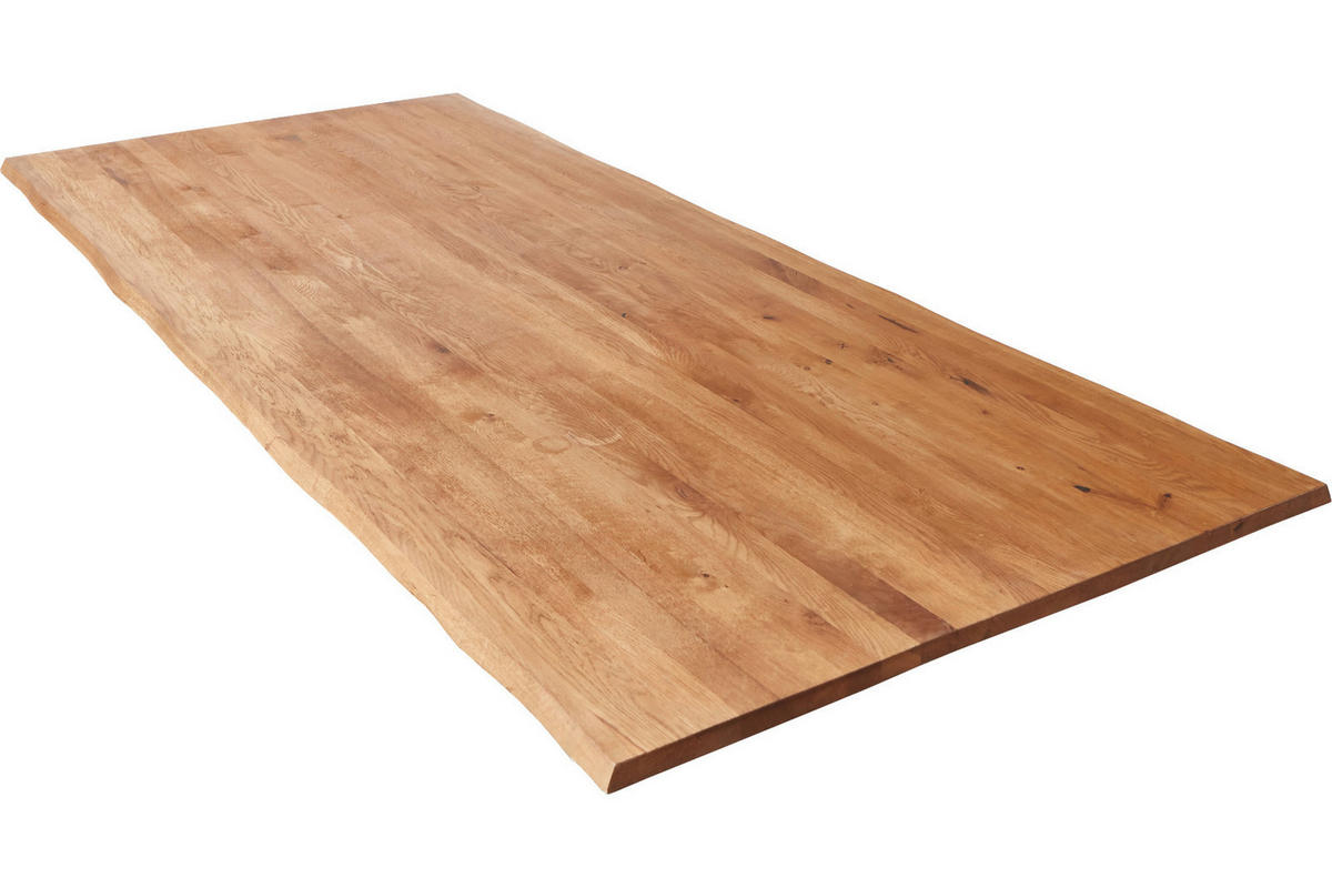 TISCHLATTEN RICHARD - Beige/Schwarz, Holz/Metall (100/300/4cm) - SAM