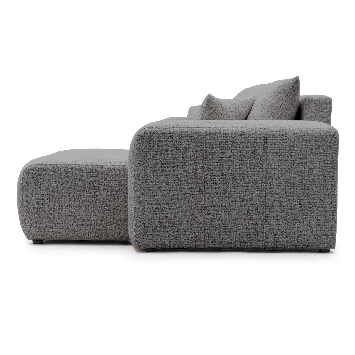 ECKSOFA PEDRO XL mit Schlaffunktion und Bettkasten Dunkelgrau - Dunkelgrau, Holz/Kunststoff (278/55/145cm) - Idohome