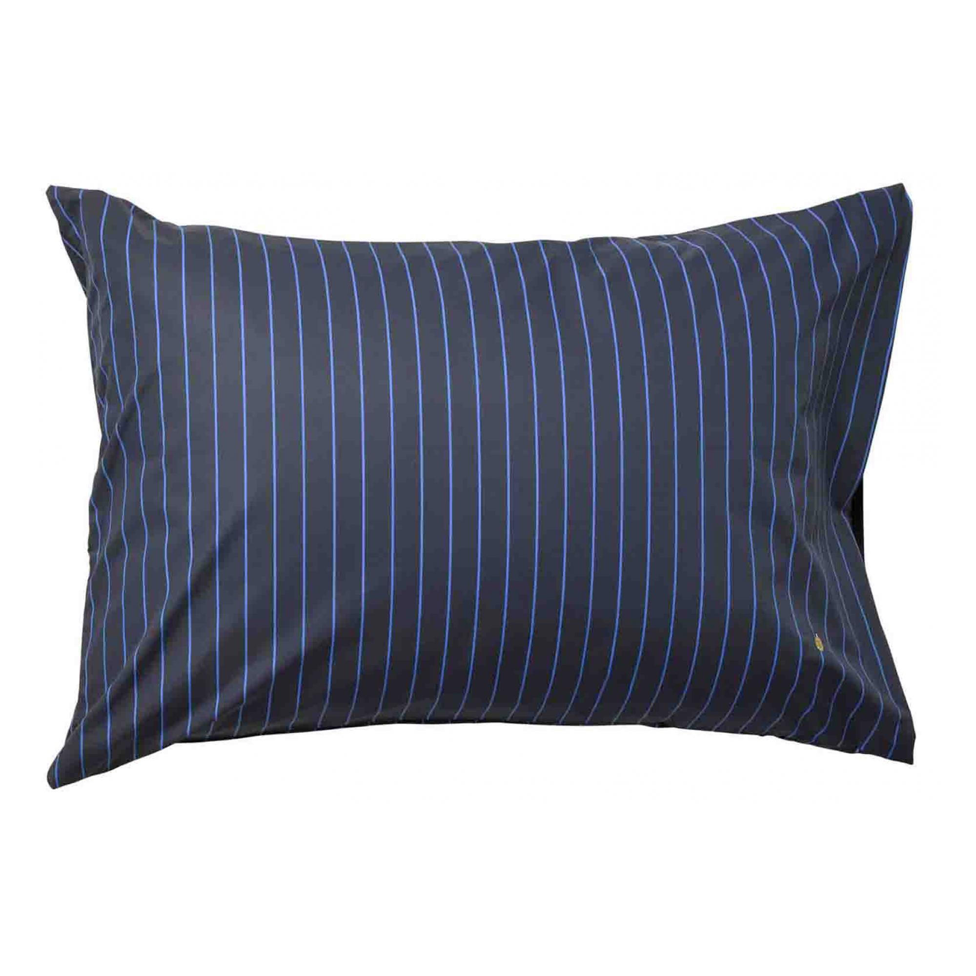 KISSENBEZUG Line blau 50 x 70 cm - Blau, Textil (70/50cm)