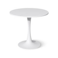 JEDILNA MIZA Carl Bela 80 x 80 cm - bela, leseni material (80/80/73cm) - Vicco