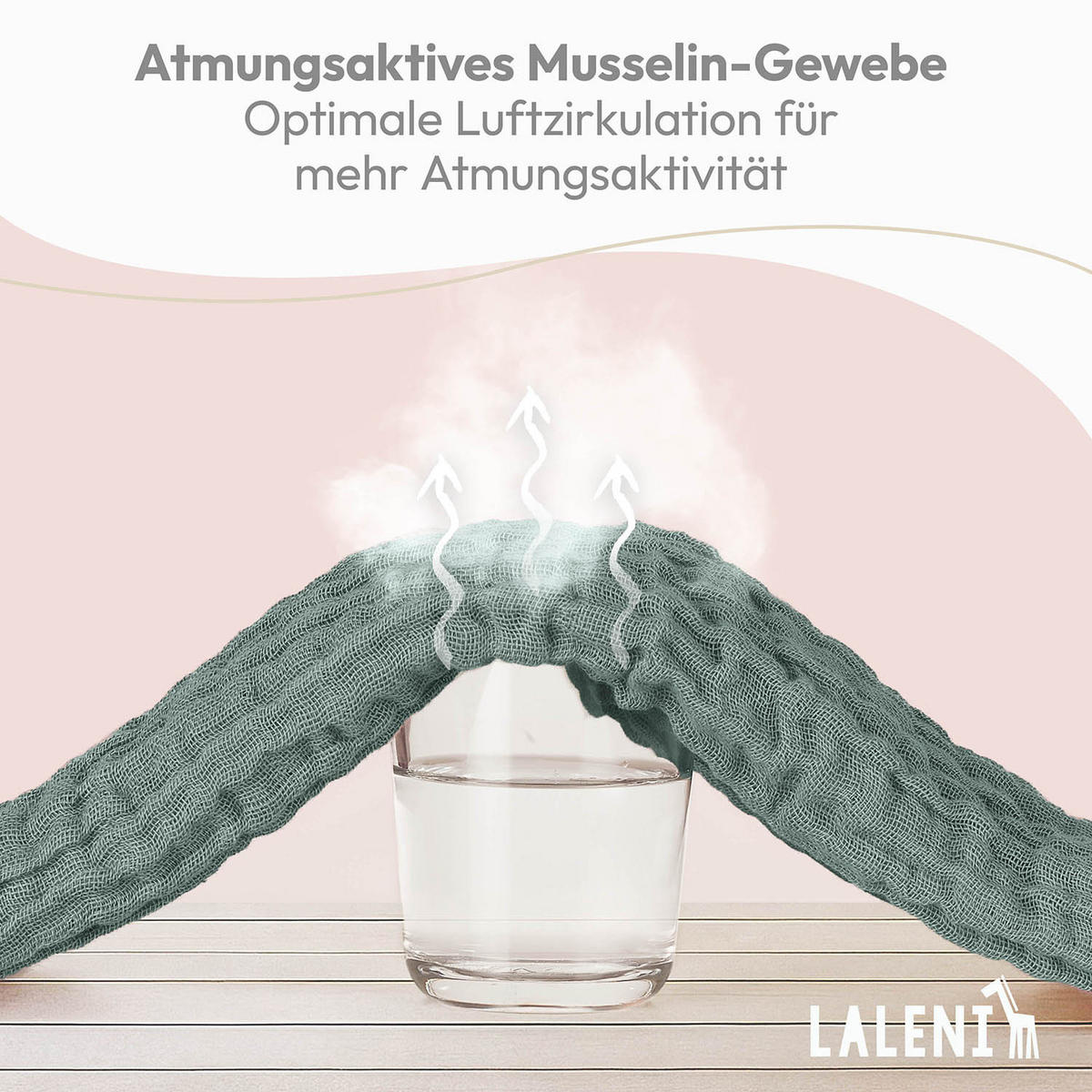 SPUCKTÜCHER 70/70 cm, 100% Baumwolle für Babys, Dunkelgrün, 5er-Set - Dunkelgrün, Textil (70/70cm) - Laleni