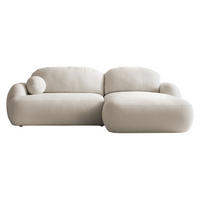 ECKSOFA Mayo, Seite: Rechts - Creme/Schwarz, Holz/Kunststoff (275/175cm) - MIRJAN24