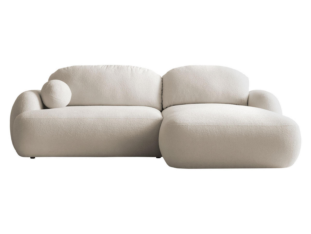 ECKSOFA Mayo, Seite: Rechts - Creme/Schwarz, Holz/Kunststoff (275/175cm) - MIRJAN24