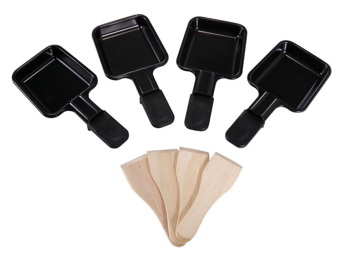 RACLETTEGRILL SAVOIE RG83 4 Personen 680W mit Natursteinplatte Schwarz - Schwarz, Metall (20/13/43cm) - JUNG