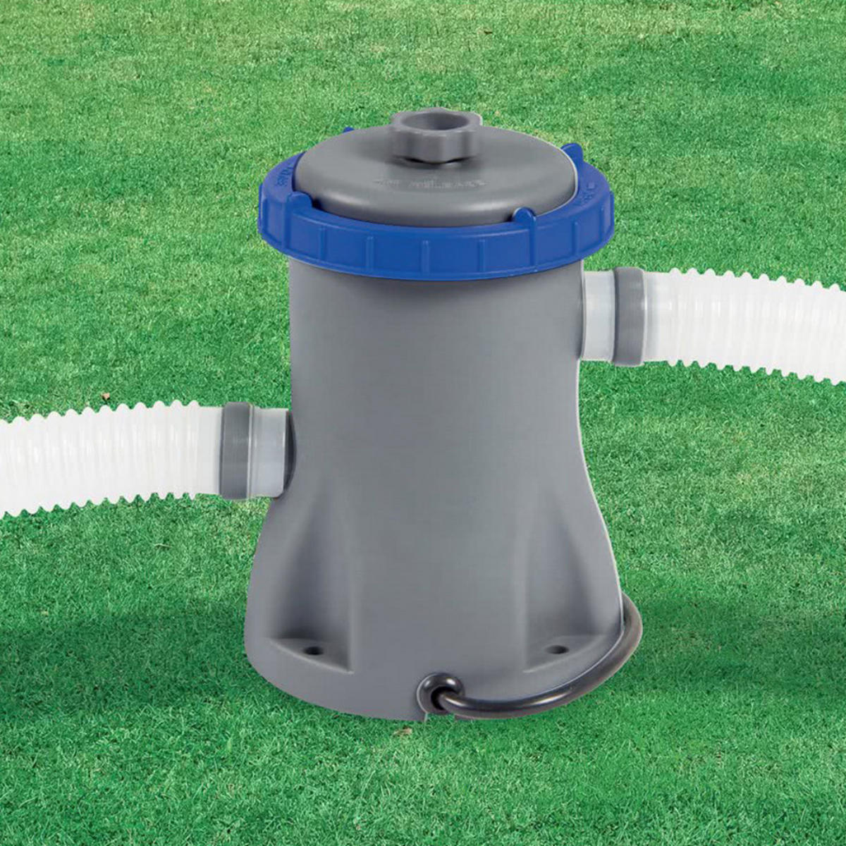 FAST SET POOL Blau 305 × 76 cm Rund Aufblasbar mit Filterpumpe - Blau, Kunststoff (305/76/305cm) - Bestway