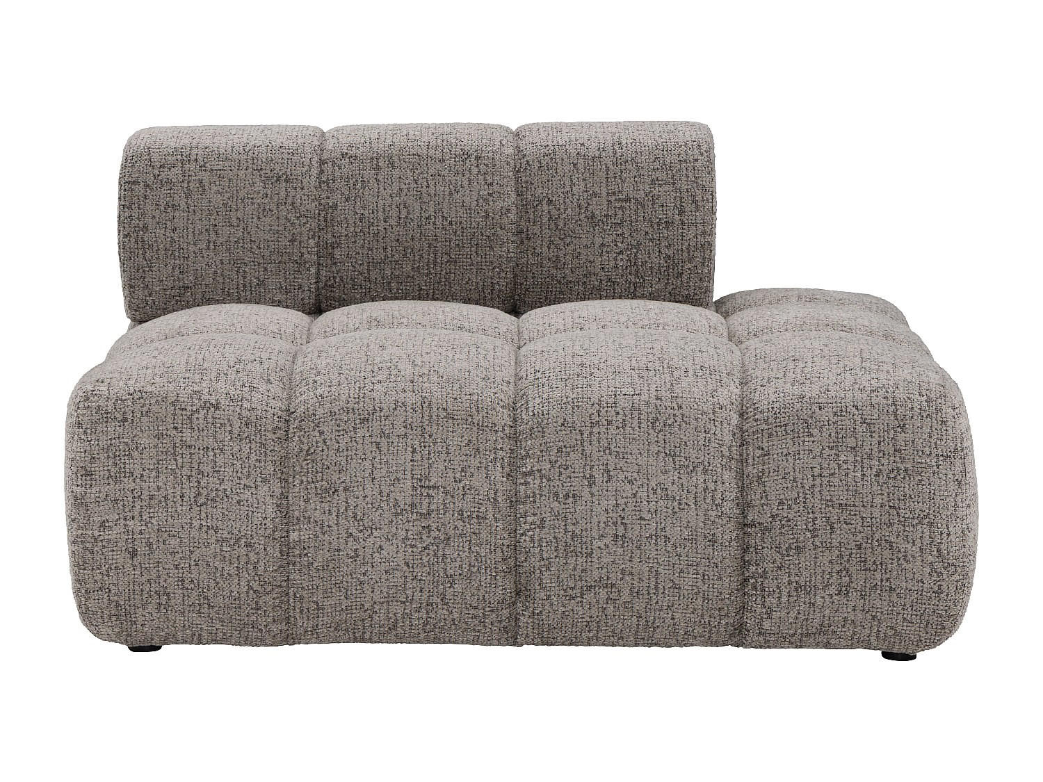 RECAMIERE ohne Schlaffunktion - 1 Person - stoff - taupe Facivil - Taupe, Textil (125/70/94cm) - Vente-Unique