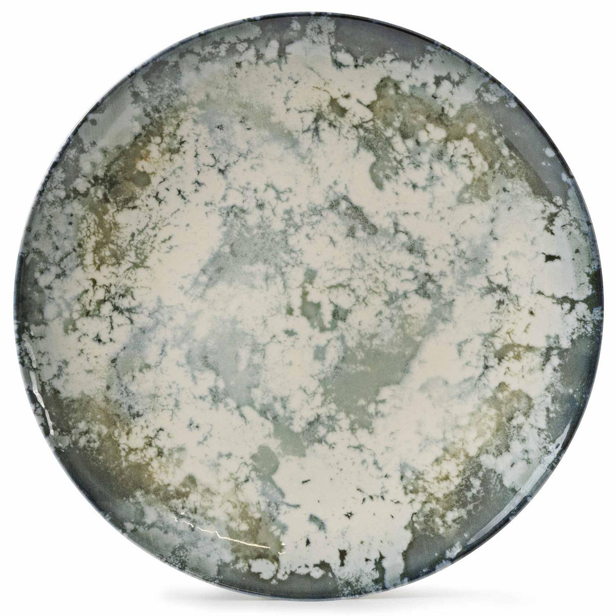 TELLER-SET FINGO 6-tlg Speiseteller Hartporzellan - Creme, Keramik (27.5/1/27.5cm) - KONSIMO®