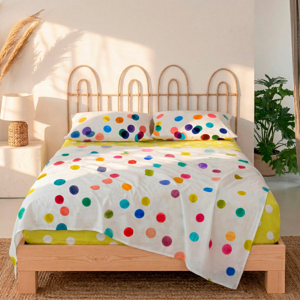 OBERLAKEN Confetti 260x270 cm (Übergrösse) - Multicolor, Textil (260/270cm) - Happy Friday