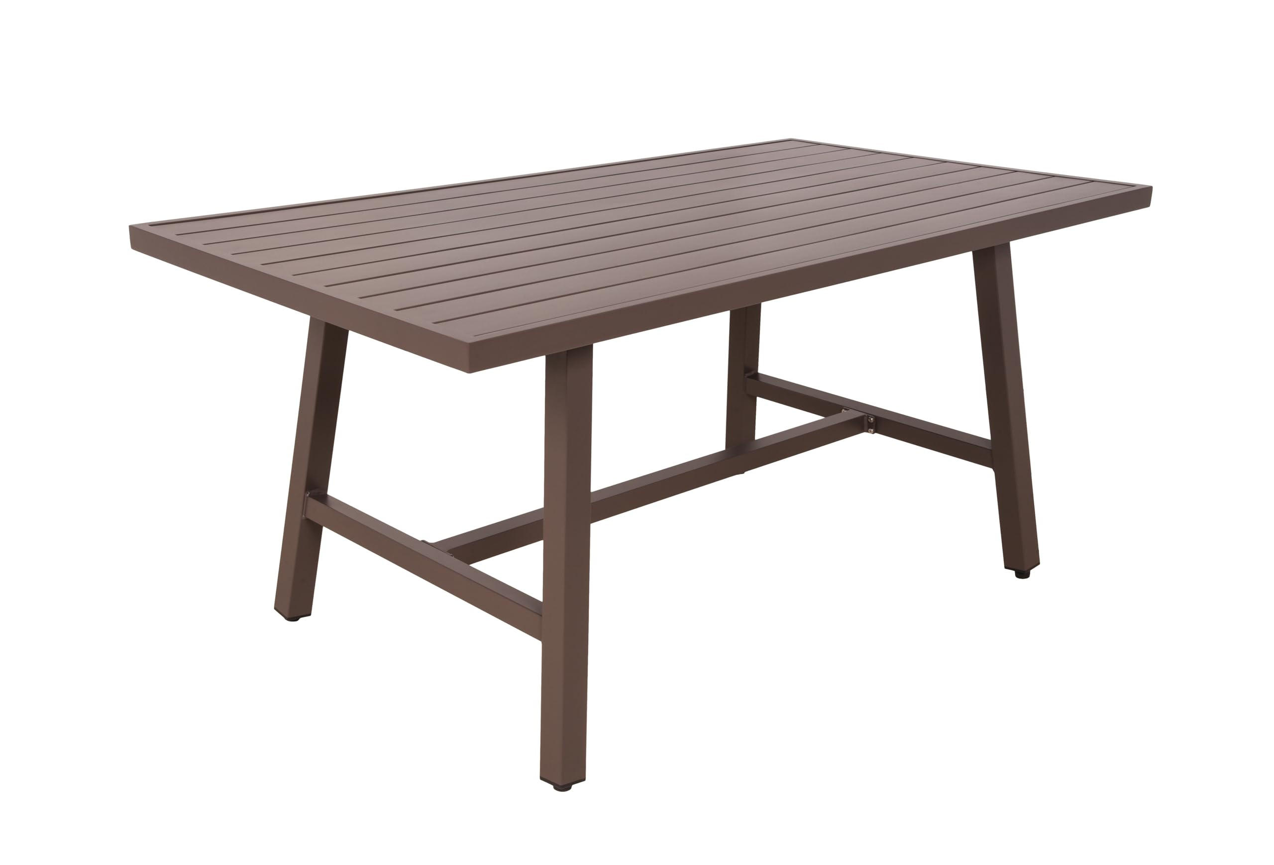 Deluke Gartentisch Schwarz 89.5x75x160 cm
