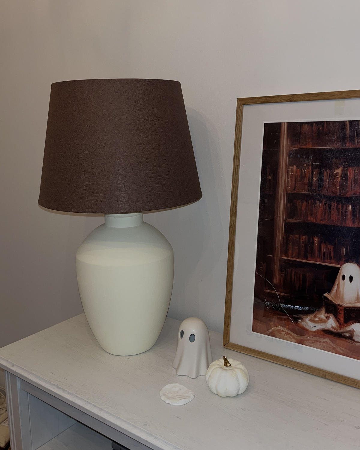 TISCHLAMPE Arcos 33/33/55 cm - Weiß, Keramik (33/33/55cm) - Beliani