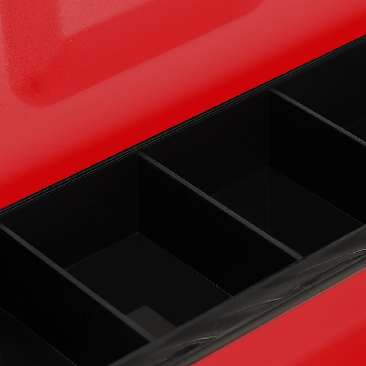 GELDKASSETTE - Rot, Kunststoff/Metall (30.5/8.5/24.5cm) - Relaxdays