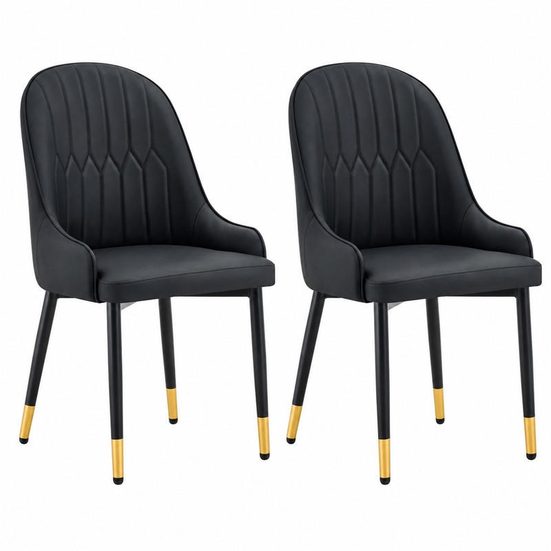 Meubliv Stuhl Schwarz 44x91x47.3 cm