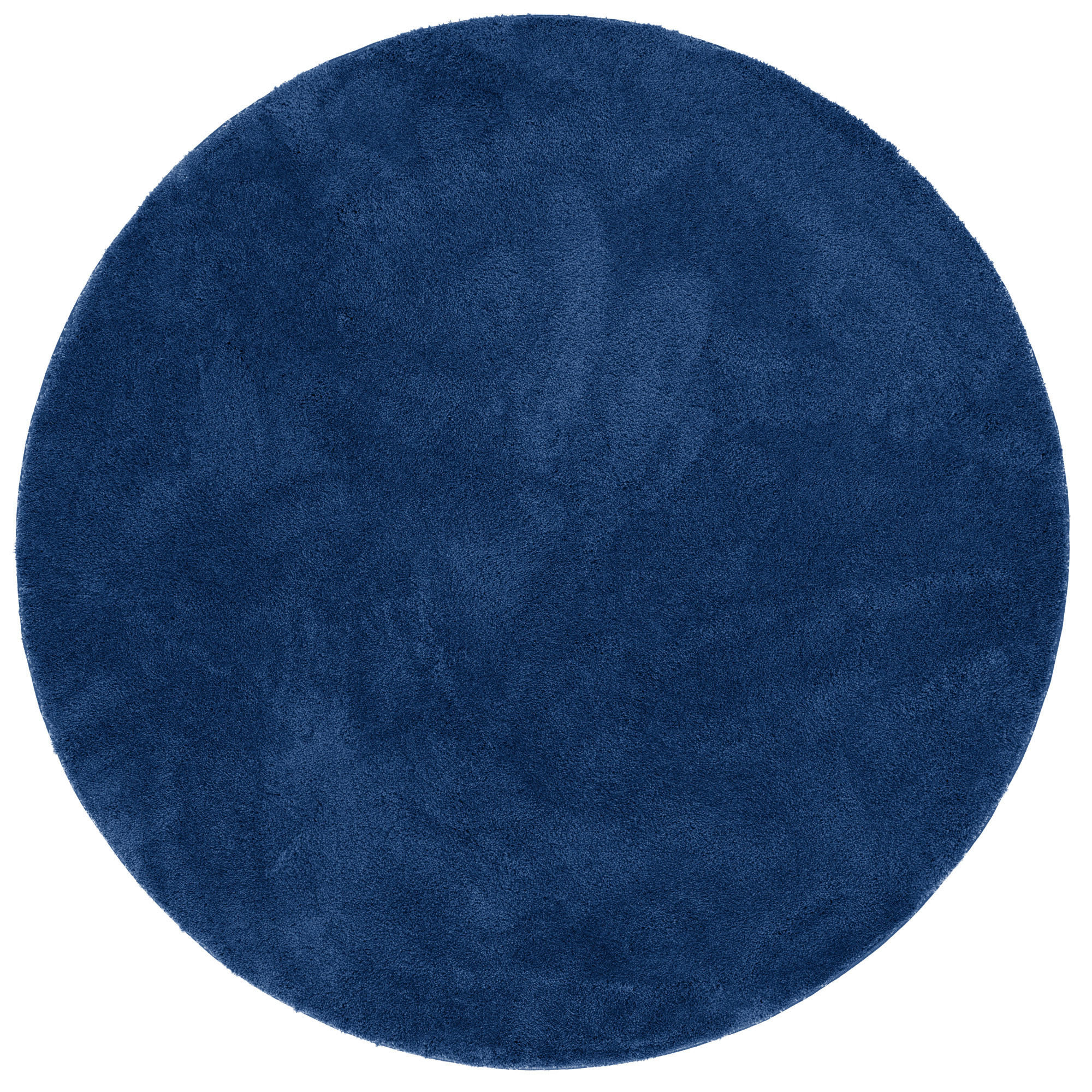 SUPER SOFT KINDER HOCHFLOR TEPPICH SILKY KIDS RUND - Dunkelblau, Textil (160/160cm) - Pergamon