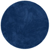 HOCHFLOR SUPER SOFT TEPPICH SILKY RUND - Dunkelblau, Textil (160/160cm) - Pergamon