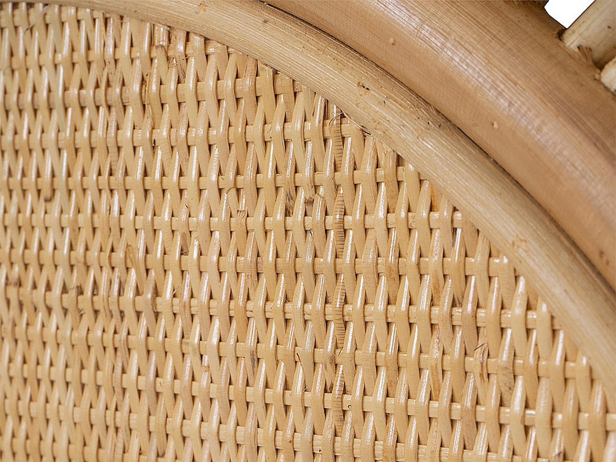 BETTKOPFTEIL - 2 Personen - rattan - naturfarben hell Solia - Naturfarben, Naturmaterialien (145/135/4cm) - Vente-Unique