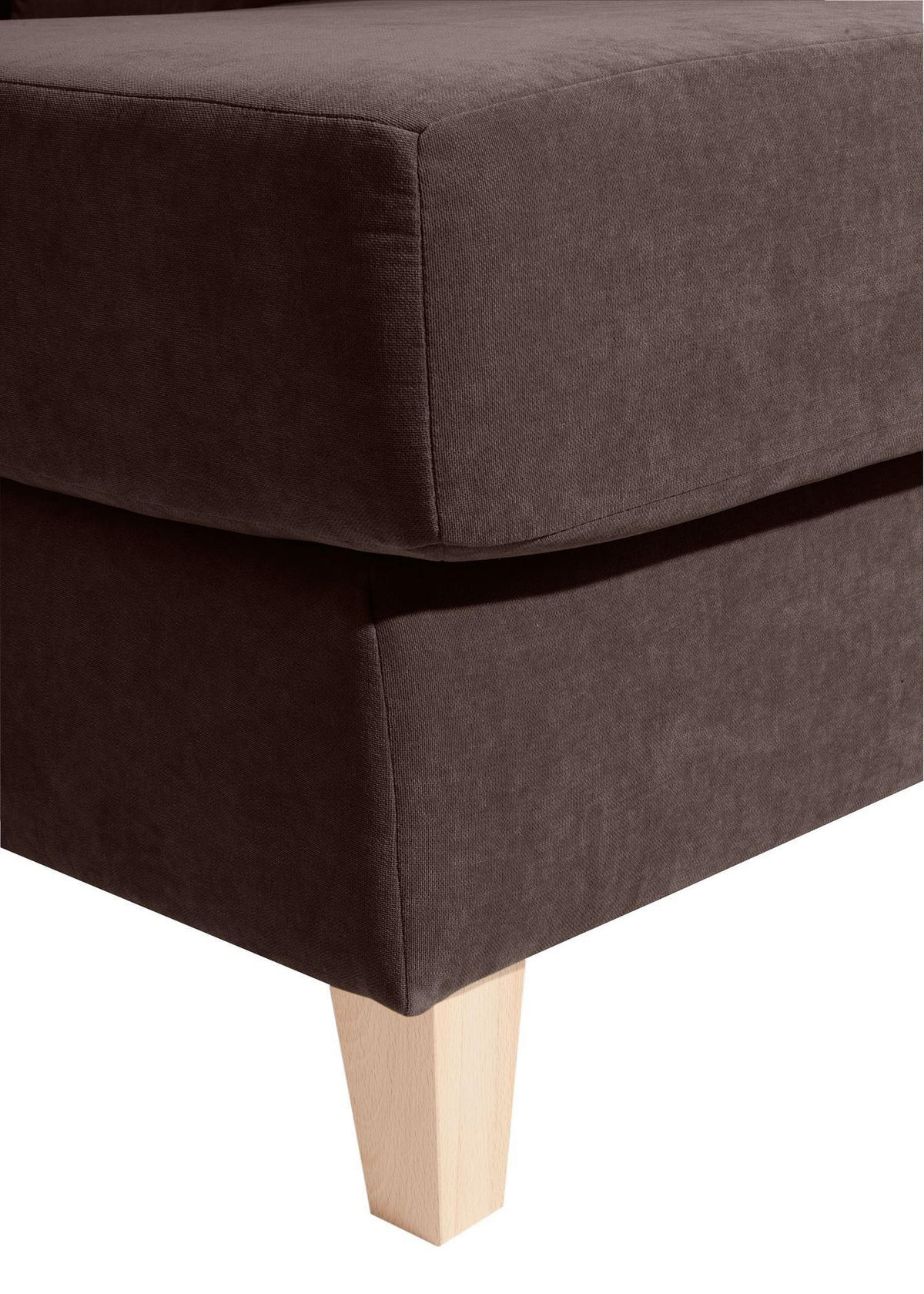 SESSEL XXL Karil Bezug Veloursstoff Buche natur / braun - Braun, Kunststoff (136/107/142cm) - 58aufmkessel