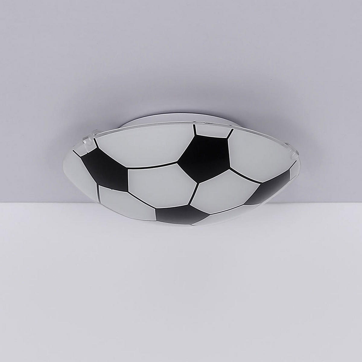 RGB LED KINDERDECKENLEUCHTE Metall Schwarz - Schwarz, Glas (30/30/8cm) - Globo Lighting
