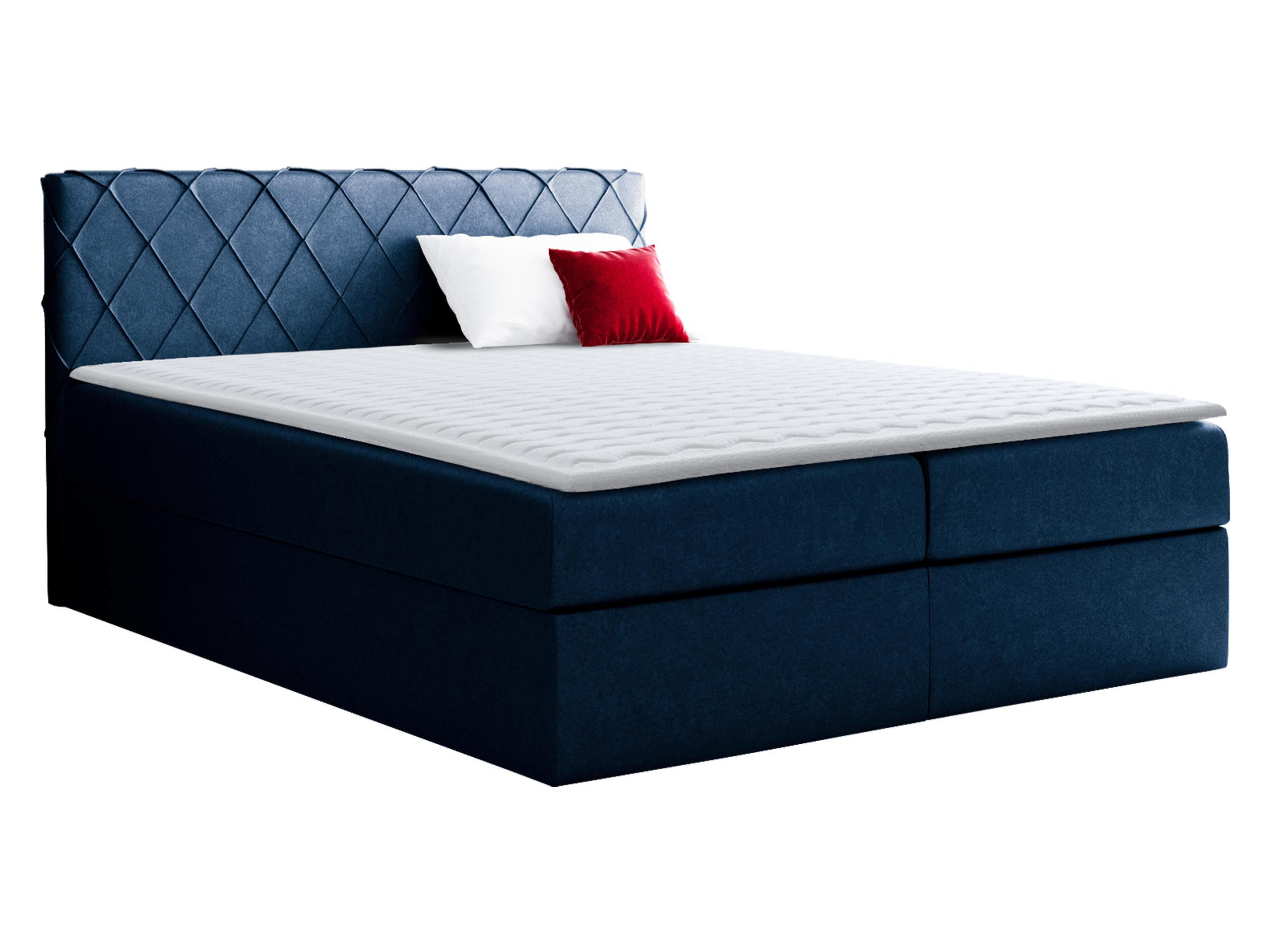 BOXBETT Paros - Blau, Holz (200/200cm) - MIRJAN24