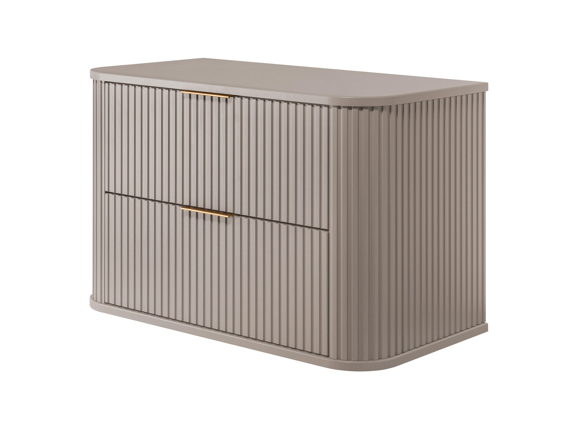 BADEZIMMERSCHRANK, Kaschmir, 80,4 x 51,7 x 41,5 cm, Goldene Griffe - Kaschmir/Goldfarben, Holzwerkstoff/Kunststoff (80.4/51.7/41.5cm) - 3XE LIVING