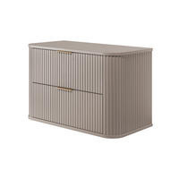 BADEZIMMERSCHRANK, Kaschmir, 80,4 x 51,7 x 41,5 cm, Goldene Griffe - Kaschmir/Goldfarben, Holzwerkstoff/Kunststoff (80.4/51.7/41.5cm) - 3XE LIVING
