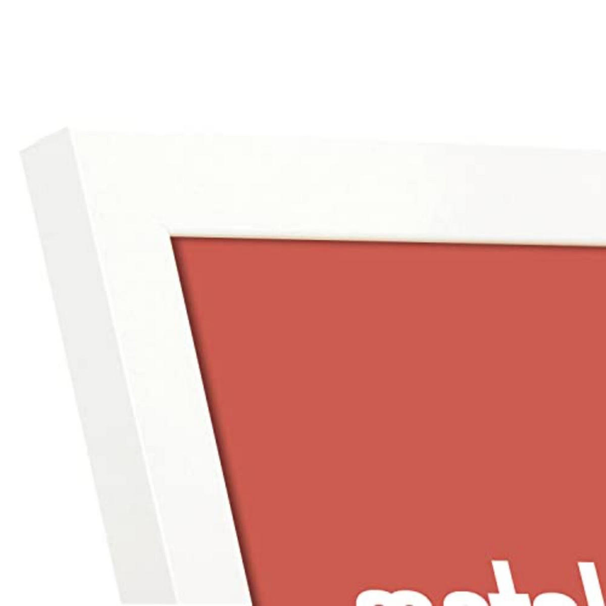 POSTER Set mit 4 Welt TypografieStil A4 Weißer Rahmen - Weiß, Papier (29.7/3cm) - Nacnic