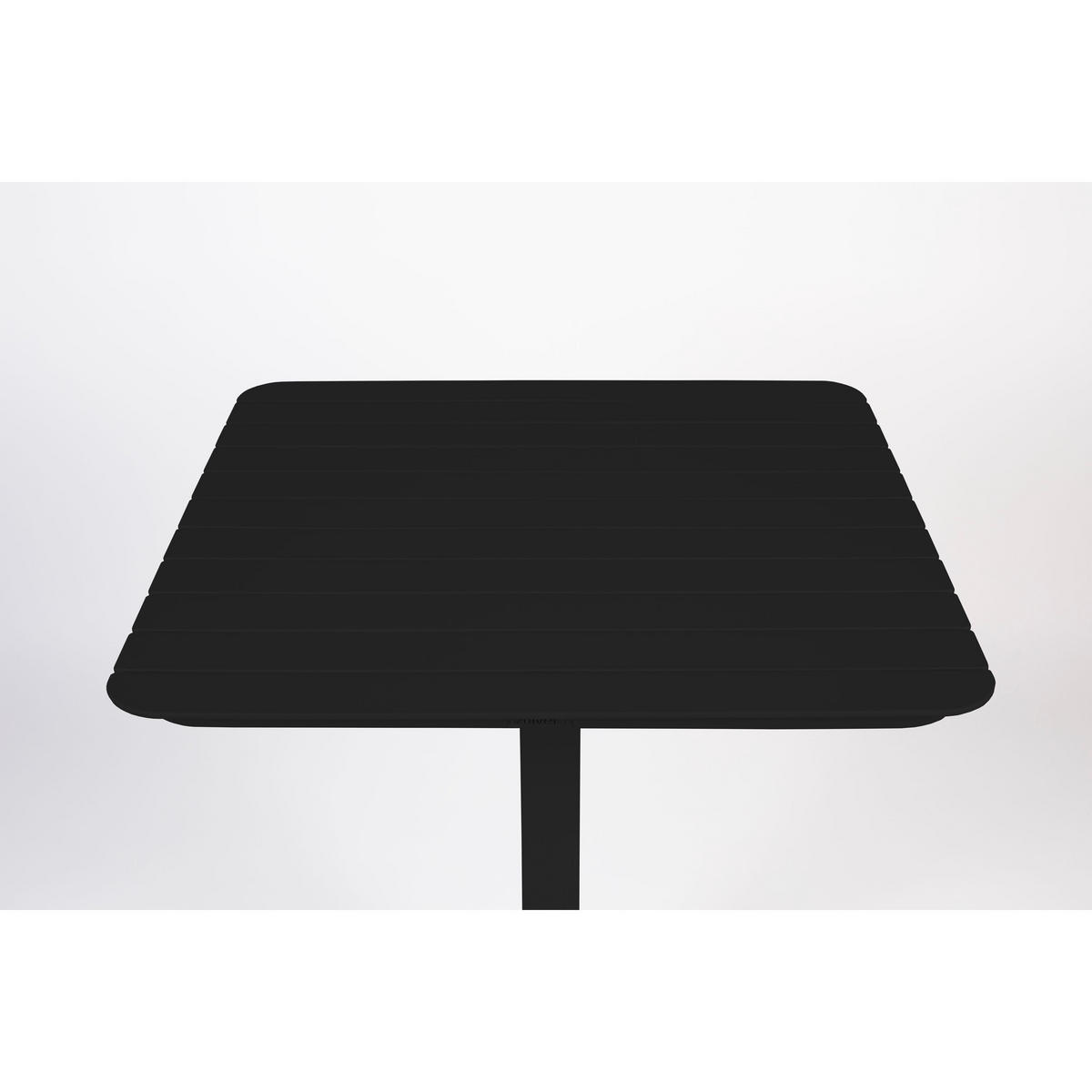 BISTROTISCH Vondel Garten 71x71 cm Schwarz - Schwarz, Metall (71/71/75cm) - Zuiver