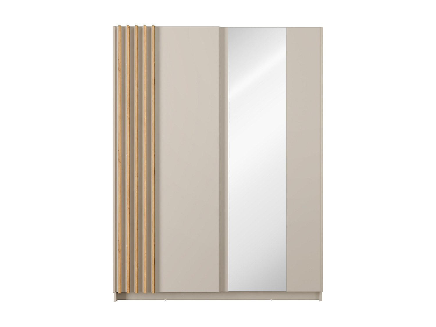 KLEIDERSCHRANK - 150.6 x 62 - holz - beige Calela - Beige, Holz (150.6/198.5/62cm) - Vente-Unique