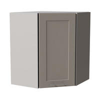 ECKHÄNGESCHRANK Oslo W10/60 Grau / Kaschmir Matt 60 / 60 / 72cm - Kaschmir/Grau, Holz/Holzwerkstoff (60/72/60cm) - Feldmann-Wohnen