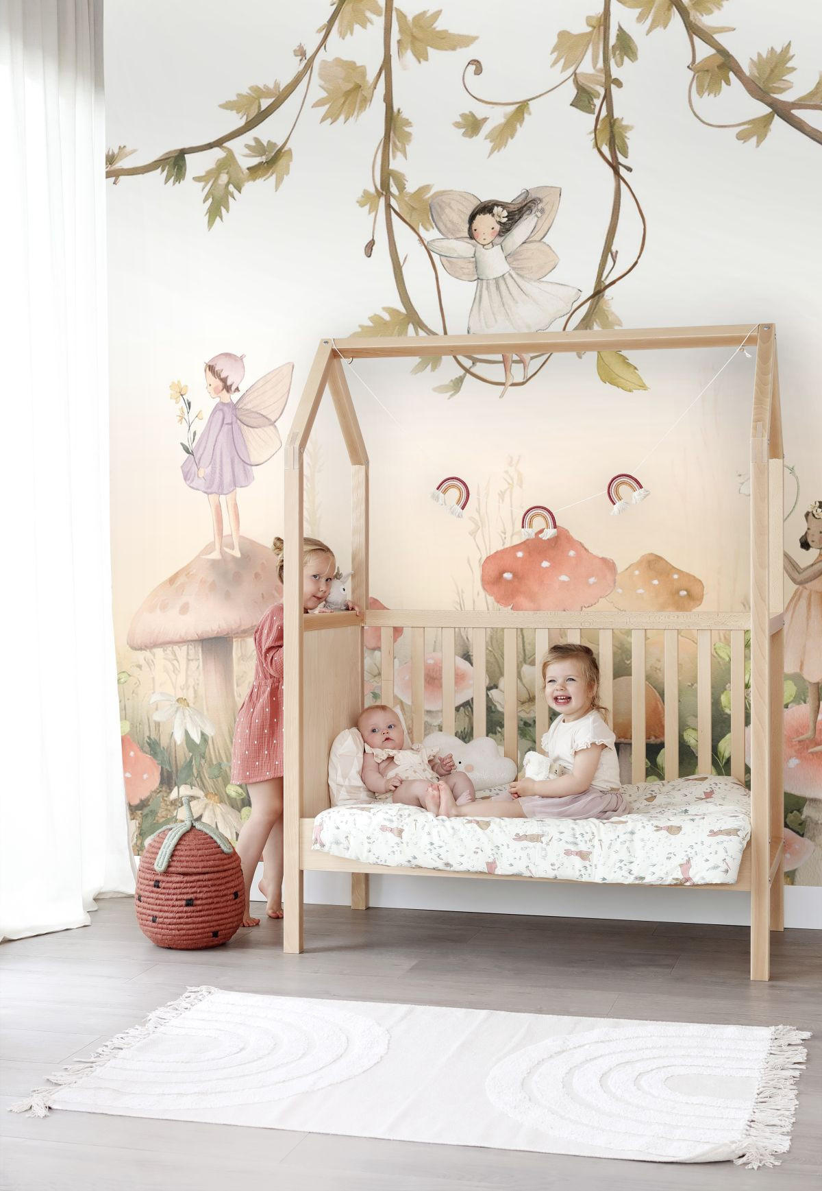 FOTOTAPETE Elfen 250 x 279 cm - Beige, Papier (250/279cm) - ESTAhome