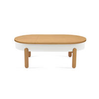COUCHTISCH Batea L - Eichefarben/Weiß, Holz (60/100/35cm) - Woodendot