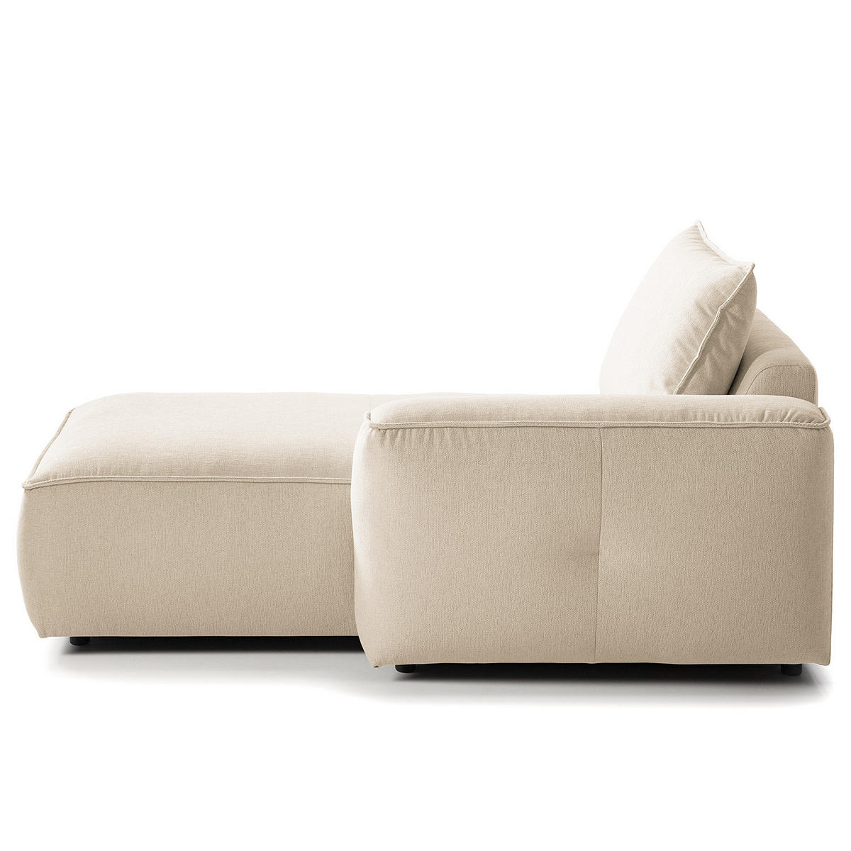 MODULLONGCHAIR - Beige, Holz/Textil (170/82/105cm) - home24