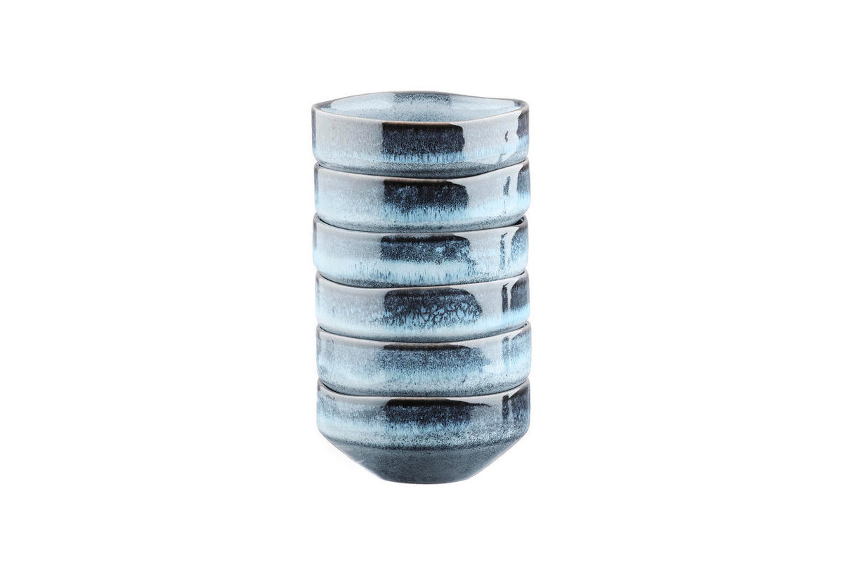 SCHALEN Genesis Ø11cm - 6er-Set - Meer - Blau, Keramik (11cm) - Björn