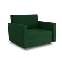 SCHLAFSOFA Pura Midi - Silberfarben/Grün, Holz/Kunststoff (102/83/105cm)